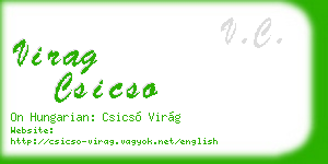 virag csicso business card